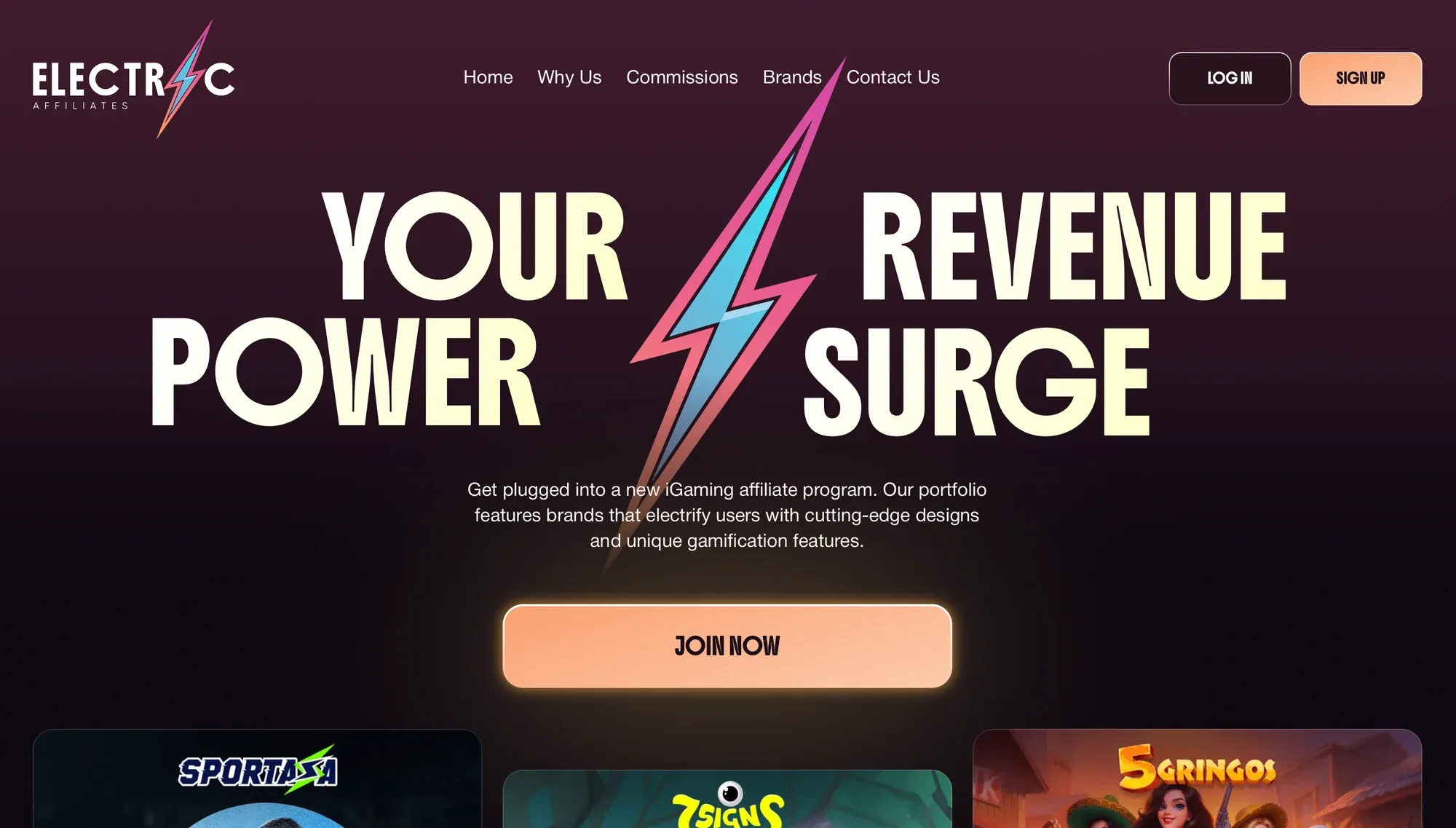 Electric Affiliates iGaming affiliate program