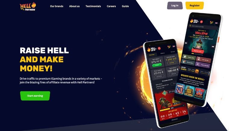 Hell Partners website screenshot